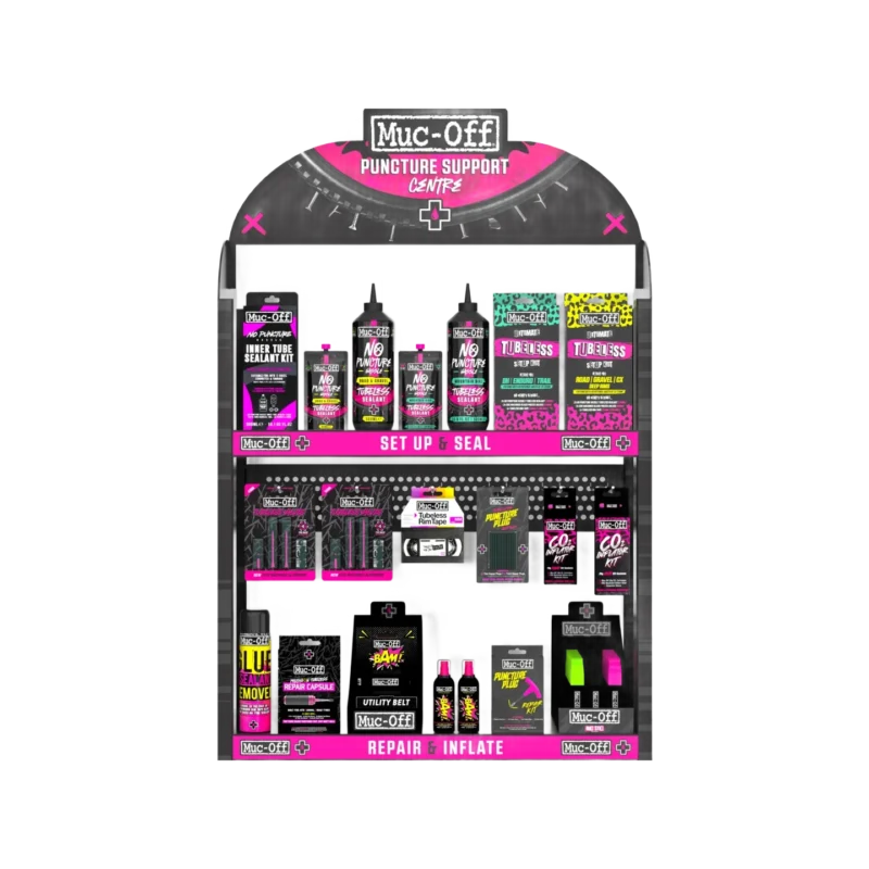 Puncture Support Centre Slat Wall Display