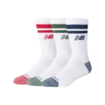 Active Lifestyle Striped Crew Socks 3 Pack