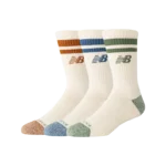 Active Lifestyle Striped Crew Socks 3 Pack