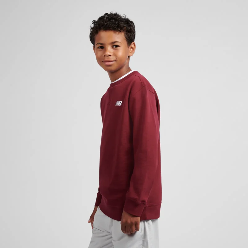 B New Balance French Terry Small Logo Crew