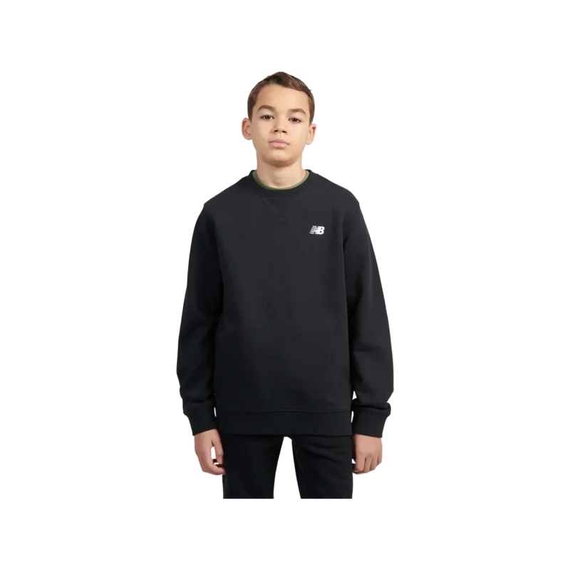 B New Balance French Terry Small Logo Crew