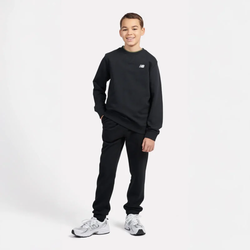 B New Balance French Terry Small Logo Crew