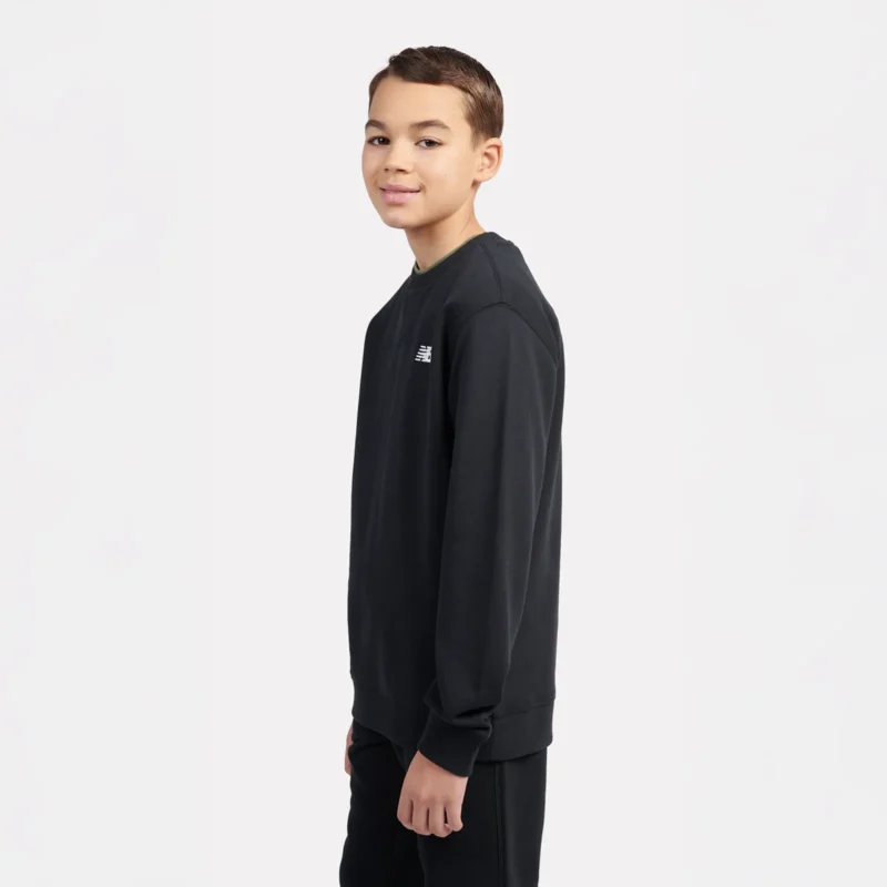 B New Balance French Terry Small Logo Crew