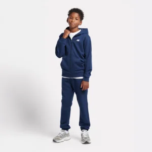 B New Balance French Terry Small Logo FZ Hoodie