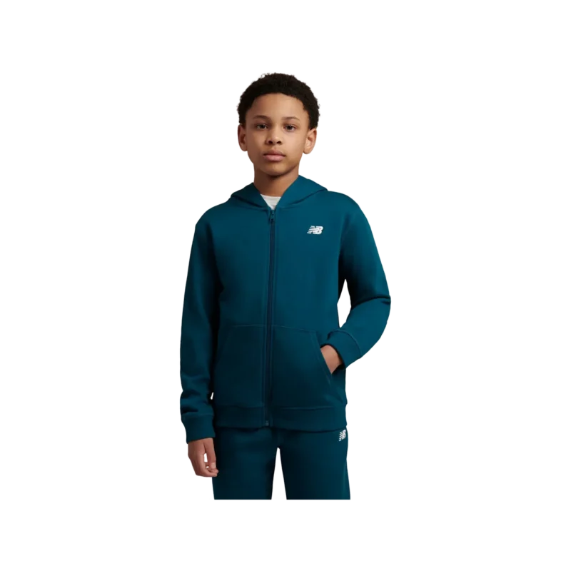 B New Balance French Terry Small Logo FZ Hoodie