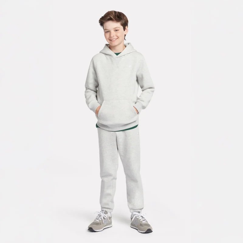 B New Balance French Terry Small Logo Hoodie