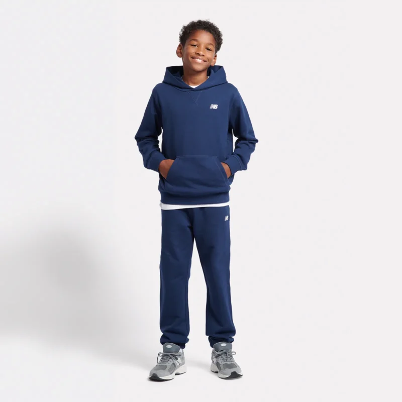 B New Balance French Terry Small Logo Hoodie