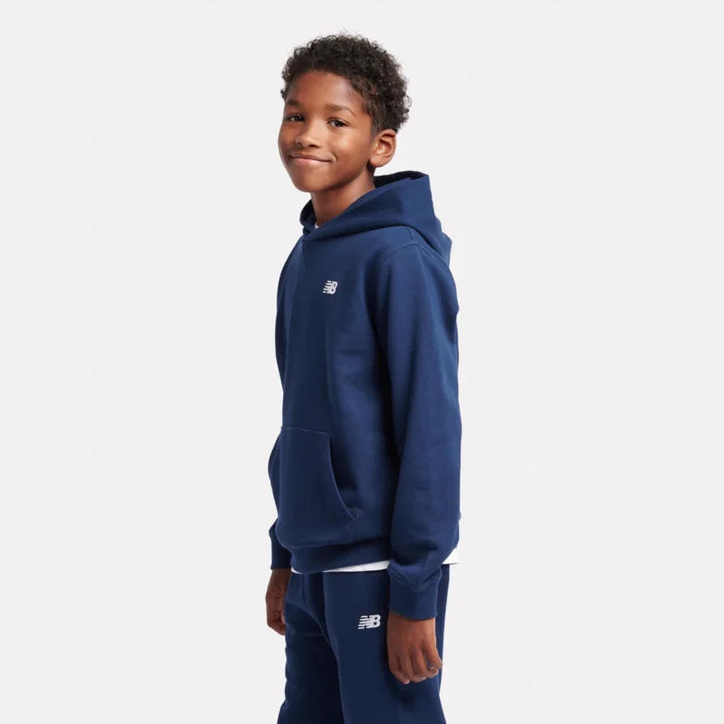 B New Balance French Terry Small Logo Hoodie