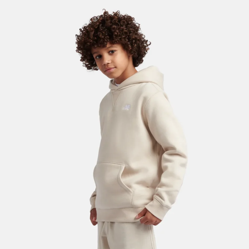B New Balance French Terry Small Logo Hoodie