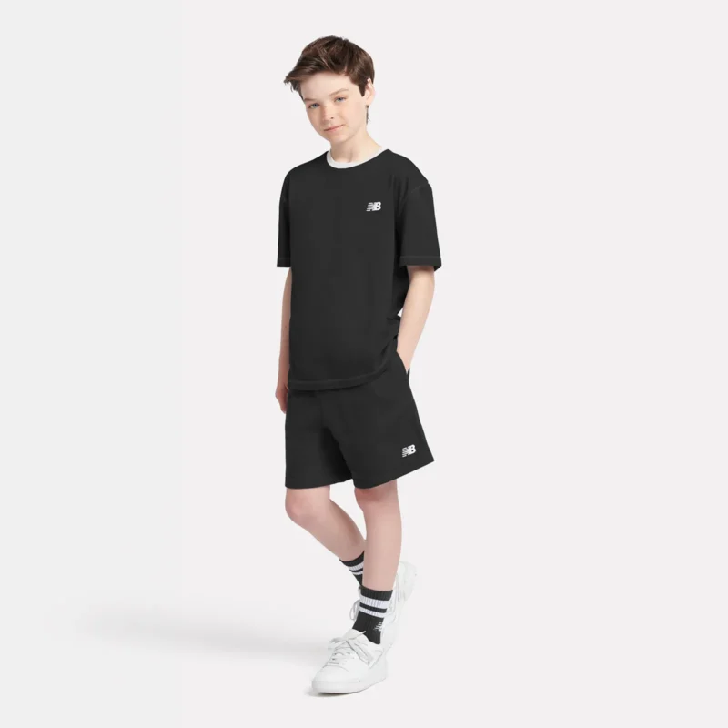 B New Balance French Terry Small Logo Short
