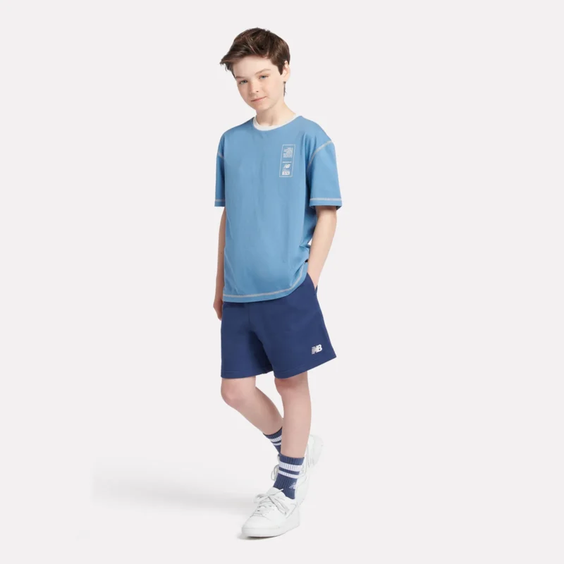 B New Balance French Terry Small Logo Short