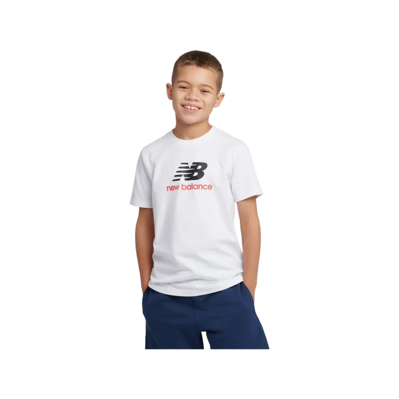 B New Balance Jersey Stacked Logo Tee
