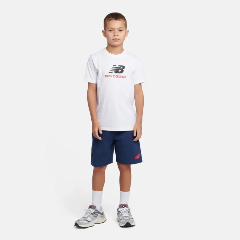 B New Balance Jersey Stacked Logo Tee