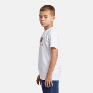 B New Balance Jersey Stacked Logo Tee