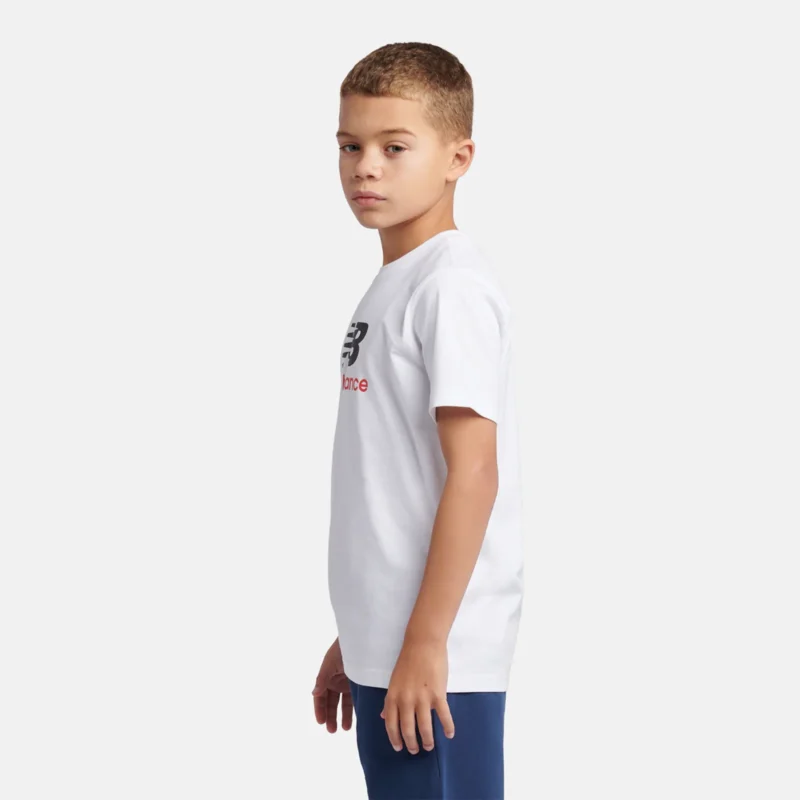 B New Balance Jersey Stacked Logo Tee