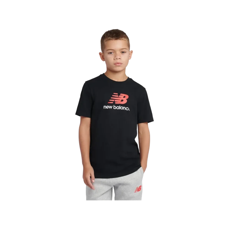 B New Balance Jersey Stacked Logo Tee