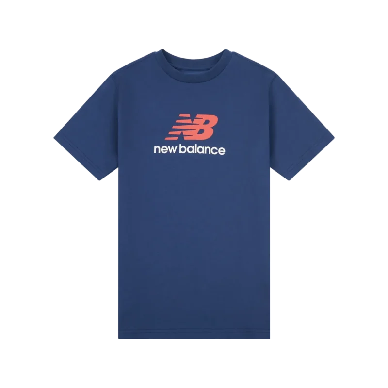 B New Balance Jersey Stacked Logo Tee