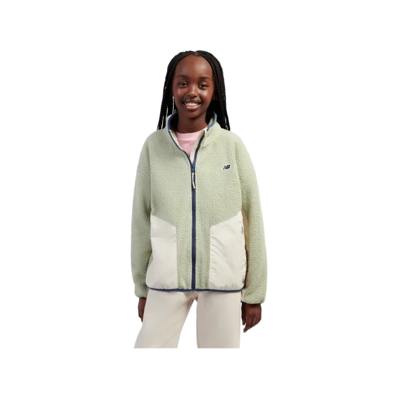 G NB Premium Borg Fleece Zip Thru Funnel