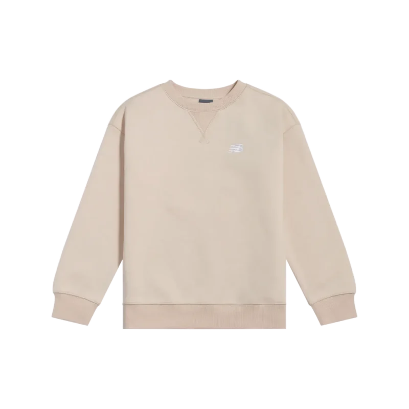 new-balance-g-new-balance-french-terry-small-logo-crew-bisque-1 G New Balance French Terry Small Logo Crew