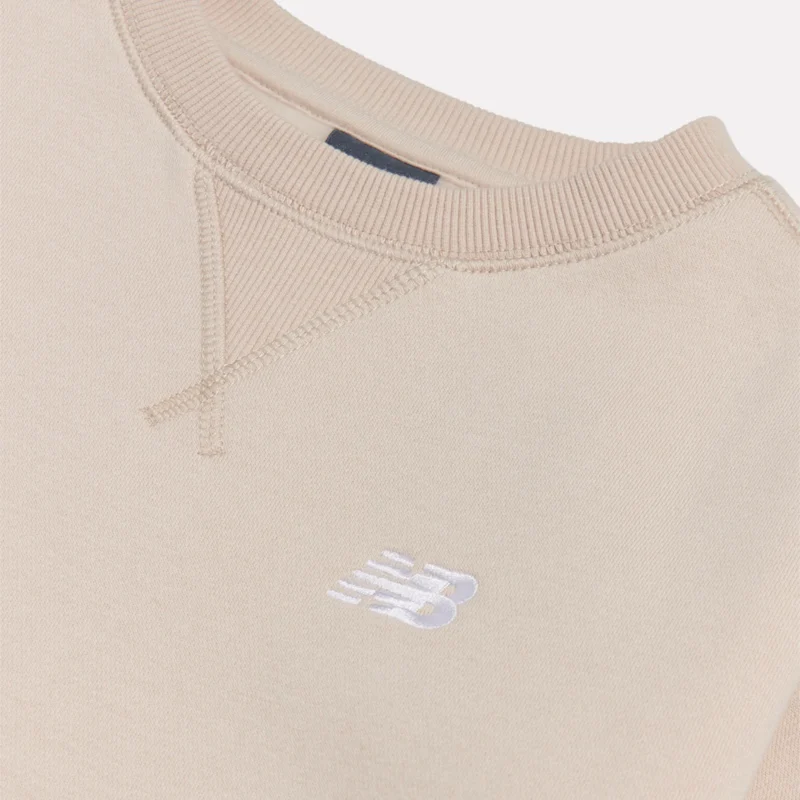 new-balance-g-new-balance-french-terry-small-logo-crew-bisque-2 G New Balance French Terry Small Logo Crew