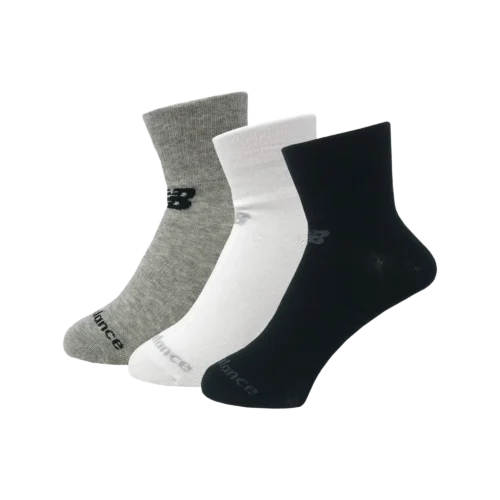 NB PF Cotton Flat Knit Ankle Socks 3 Pair