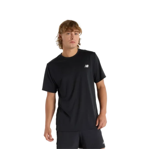 New balance sport short sleeve t shirt black 1