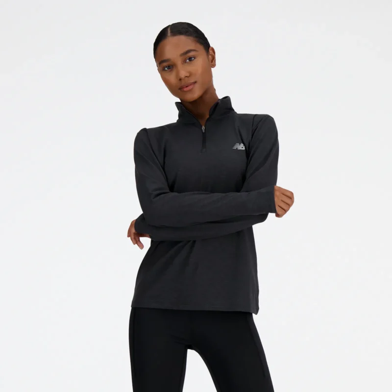 W Sport Essentials Space Dye Quarter Zip
