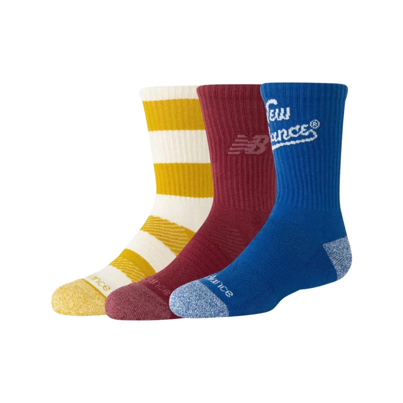 Youth Active Graphic Crew Socks 3 Pack