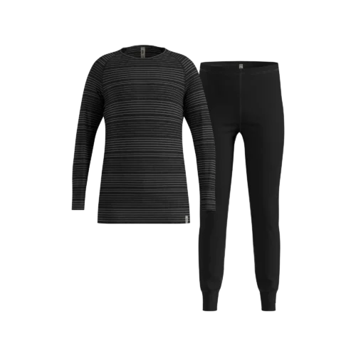 odlo-active-warm-set-kids-black-grey-melange-1 Active Warm Set Base Layer Set Kids