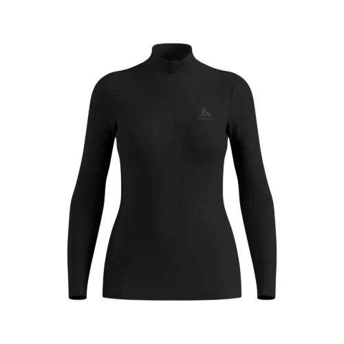 odlo-bl-top-turtle-neck-women-black-1 Merino 260 Base Layer Half-Zip Women