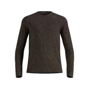 odlo-essential-seamles-langarm-laufshirt-men-brown-granite-melange-1-1 ESSENTIAL SEAMLES