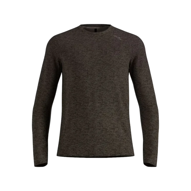 odlo-essential-seamles-langarm-laufshirt-men-brown-granite-melange-1-1 ESSENTIAL SEAMLES