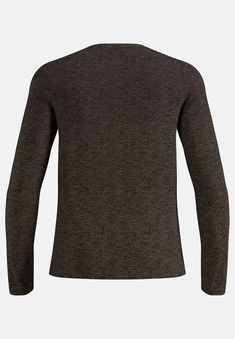 odlo-essential-seamles-langarm-laufshirt-men-brown-granite-melange-2 ESSENTIAL SEAMLES