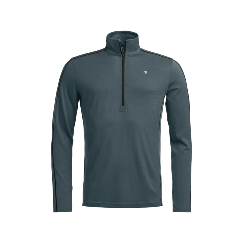 185 ROCK'n'WOOL ZIP NECK M