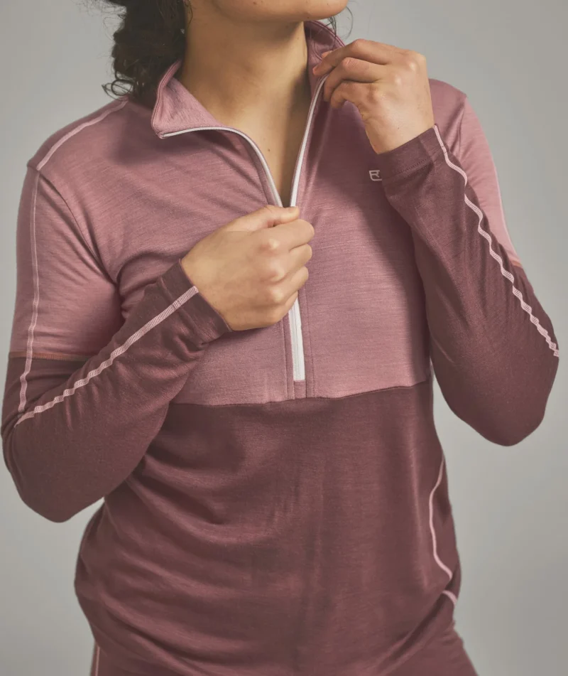185 ROCK'n'WOOL ZIP NECK W