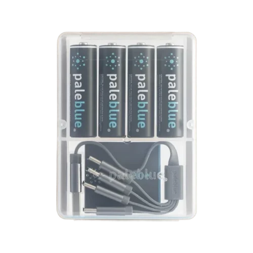 Pale Blue Battery AA USB-C 4pcs