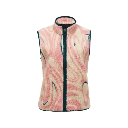 W Graphic Pile Vest