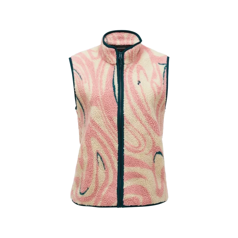 W Graphic Pile Vest