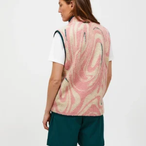 W Graphic Pile Vest