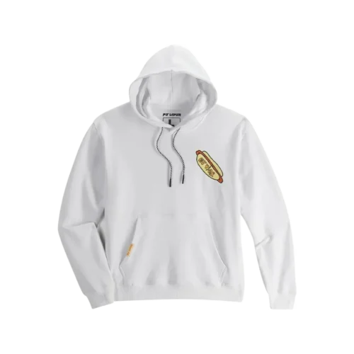 Hot Dog Hoodie weiss