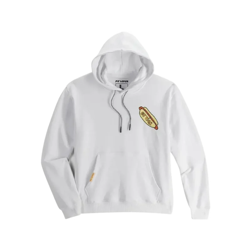 Hot Dog Hoodie weiss