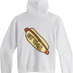 Hot Dog Hoodie weiss