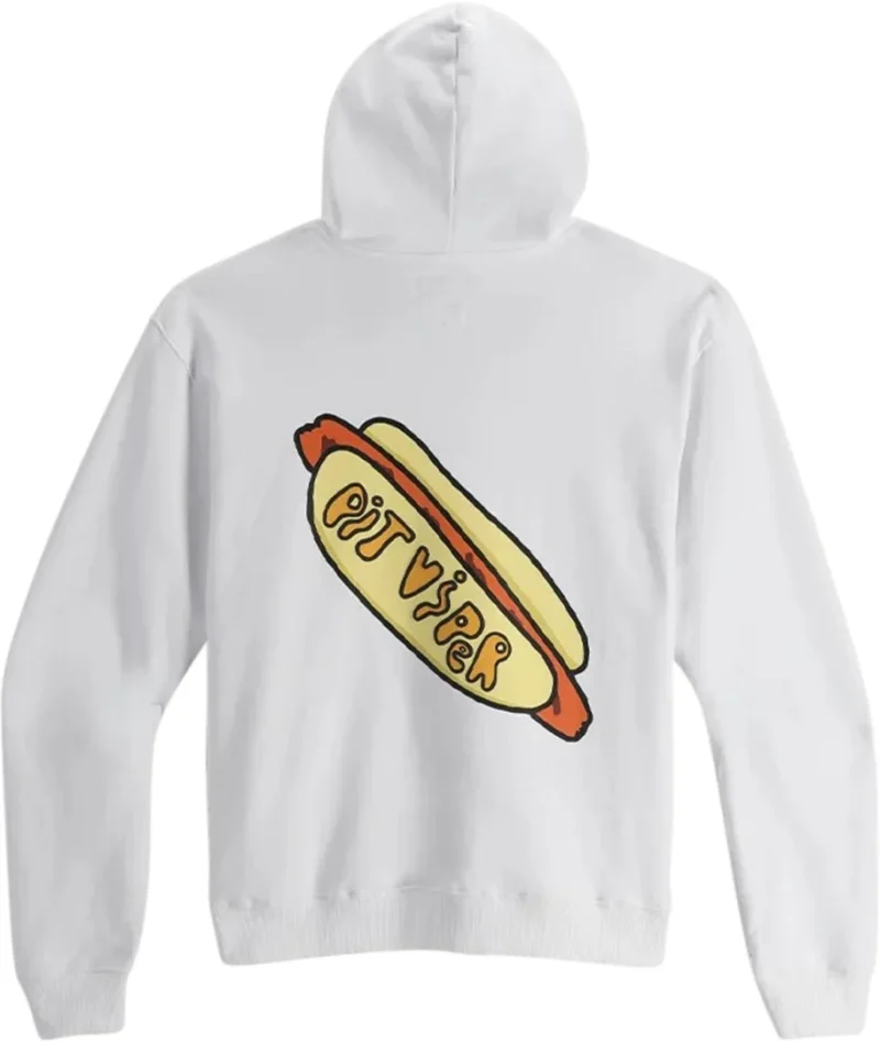 Hot Dog Hoodie weiss
