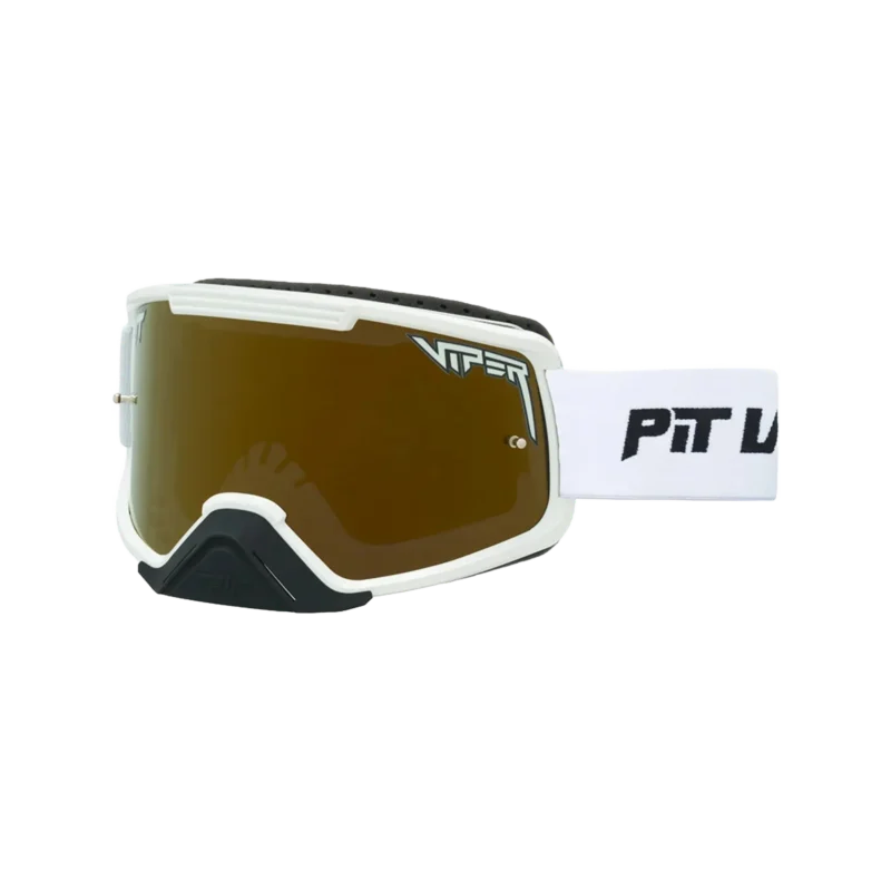 Pit viper the miami nights brapstrap goggle gold large weiss gold 1