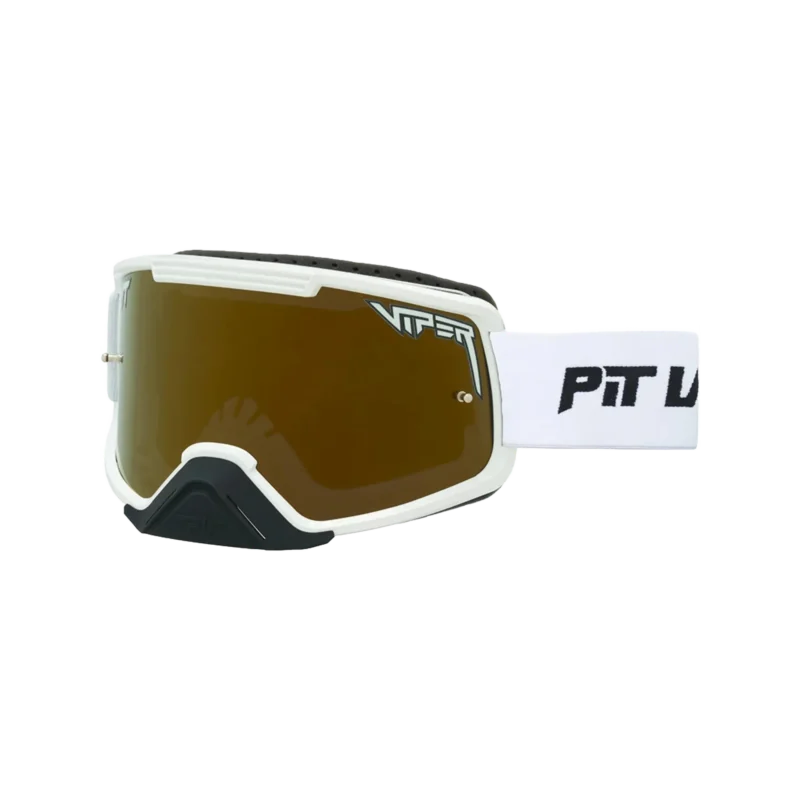 Pit viper the miami nights brapstrap goggle gold small weiss gold 1