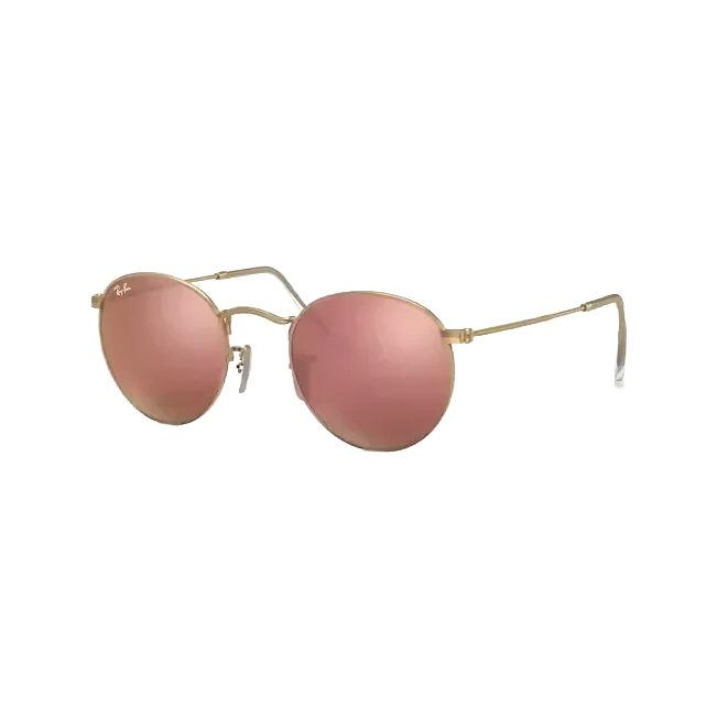 Round Flash Lenses Sonnenbrille