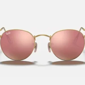 Round Flash Lenses Sonnenbrille