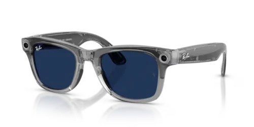 Ray ban wayfarer meta gen 2 transition lens shiny transp grey transition sapphir 1