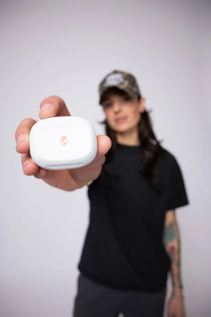 Smokin Buds® True Wireless In-Ear Bone/Orange Glow