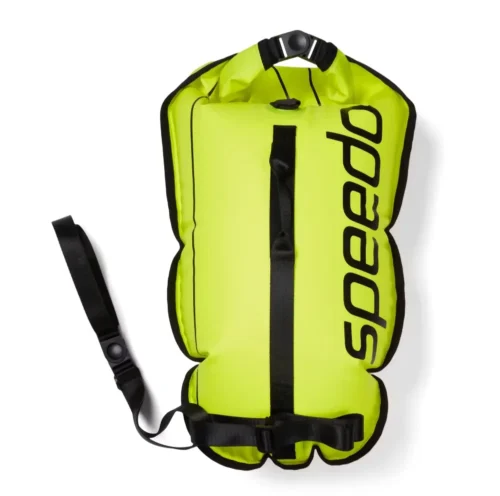 Speedo tow float with dry bag schwimmboje yellow 1